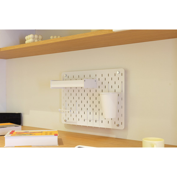Çalışma Masası Pegboard Seti Beyaz